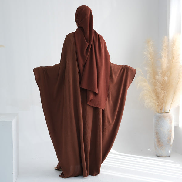 Amberbruin Jazz Crêpe Vlinder Abaya Jurk