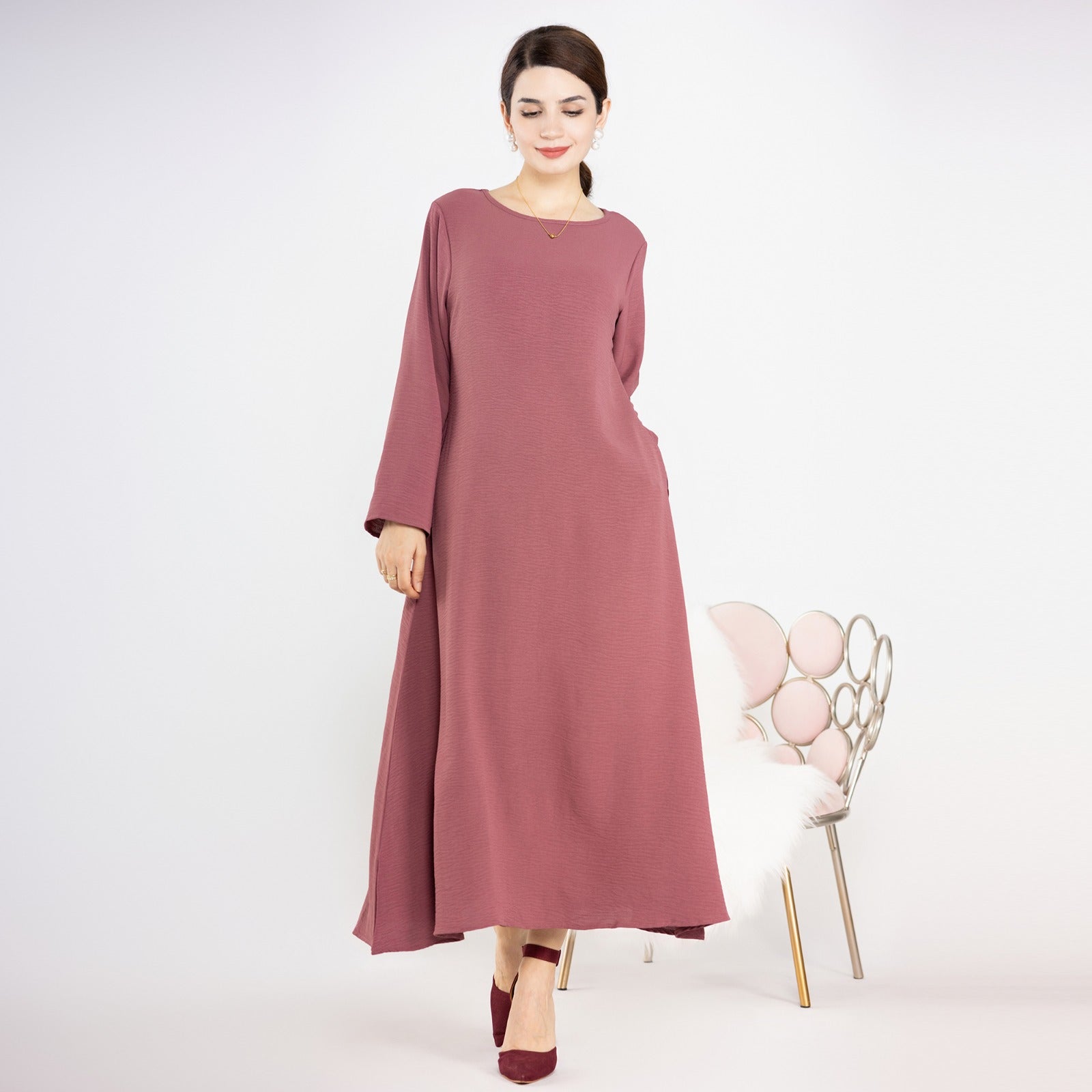 Antiekroze Jazz Crêpe Abaya Jurk