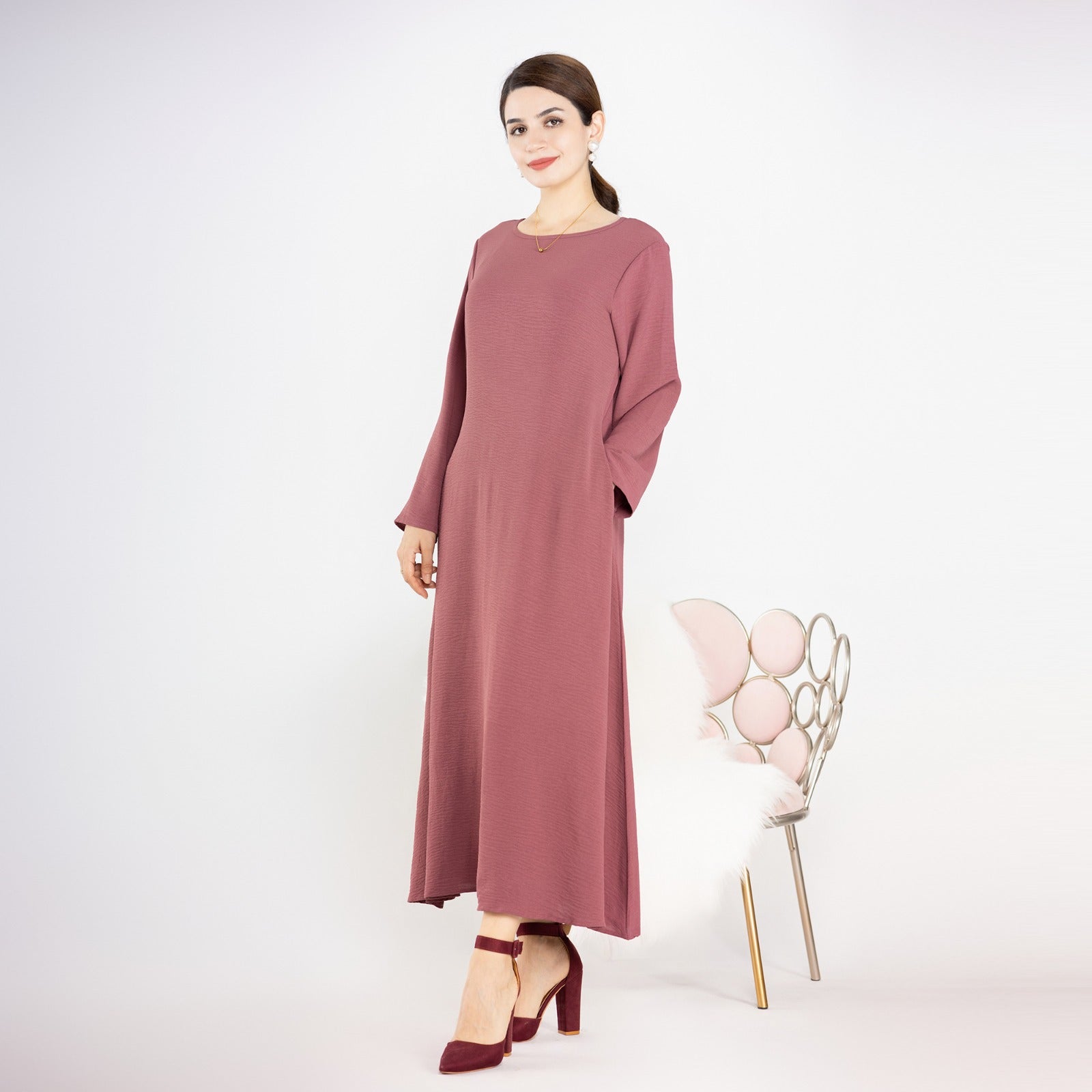 Antiekroze Jazz Crêpe Abaya Jurk