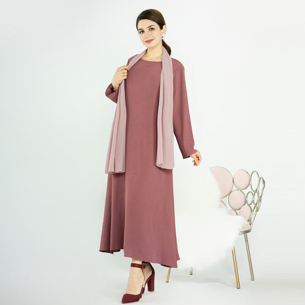 Antiekroze Jazz Crêpe Abaya Jurk