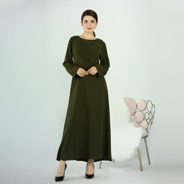 Mosgroen Jazz Crêpe Abaya Jurk