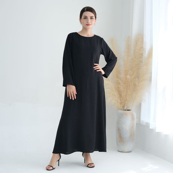 Nachtzwart Jazz Crêpe Abaya Jurk