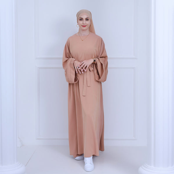 Perzikroze Nida Abaya Jurk
