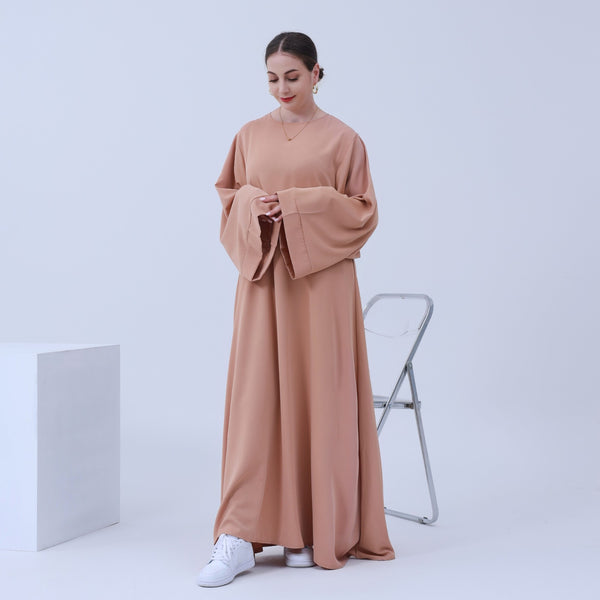 Perzikroze Nida Abaya Jurk