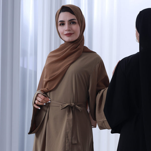 Warm Taupe Nida Abaya Jurk