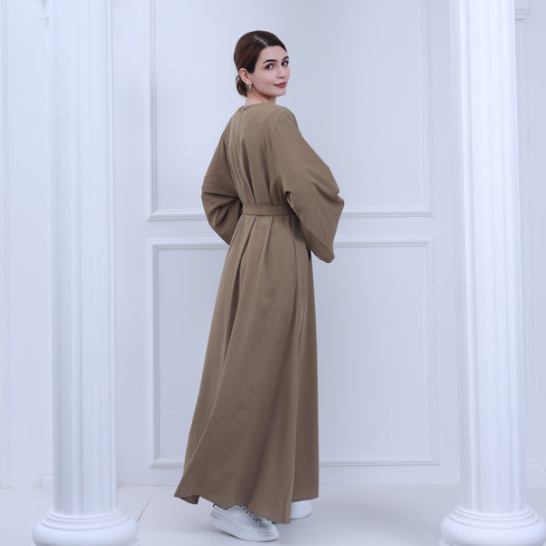 Warm Taupe Nida Abaya Jurk